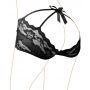 Majtki koronkowe z kokardą Cottelli LINGERIE czarne L - 7