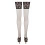 Pończochy wzorzyste Cottelli LEGWEAR z koronką 20 den - 5