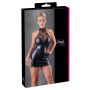 Sukienka wet look z koronką Cottelli PARTY czarna XL - 2