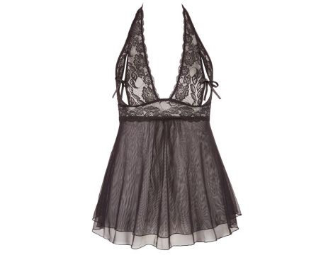 Babydoll koronkowy Cottelli CURVES czarny 3XL - 3