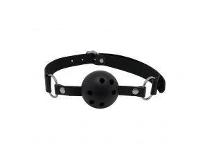 Knebel Discretion Alive czarny z otworami 4,5 cm regulowany