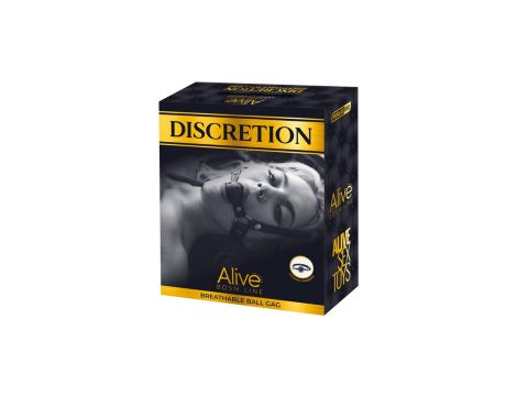 Knebel Discretion Alive czarny z otworami 4,5 cm regulowany - 2