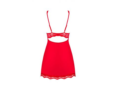 Babydoll Luvae Obsessive czerwony z stringami S/M - 6