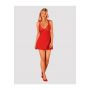 Babydoll Luvae Obsessive czerwony z stringami S/M - 4