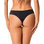 Figi otwarte Bella Rou Obsessive czarne z haftowanym tiulem XL 2XL - 3
