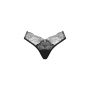 Figi otwarte Bella Rou Obsessive czarne z haftowanym tiulem XL 2XL - 8