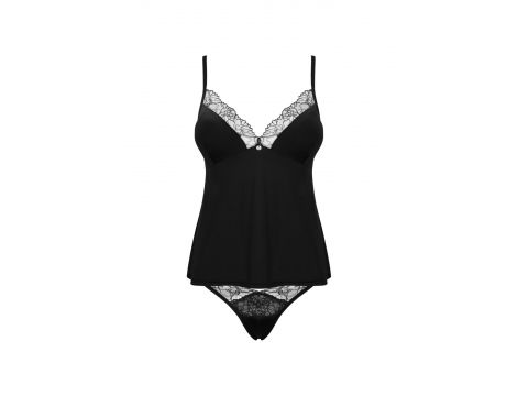 Komplet bielizny Obsessive Bella Rou czarny M/L - 5