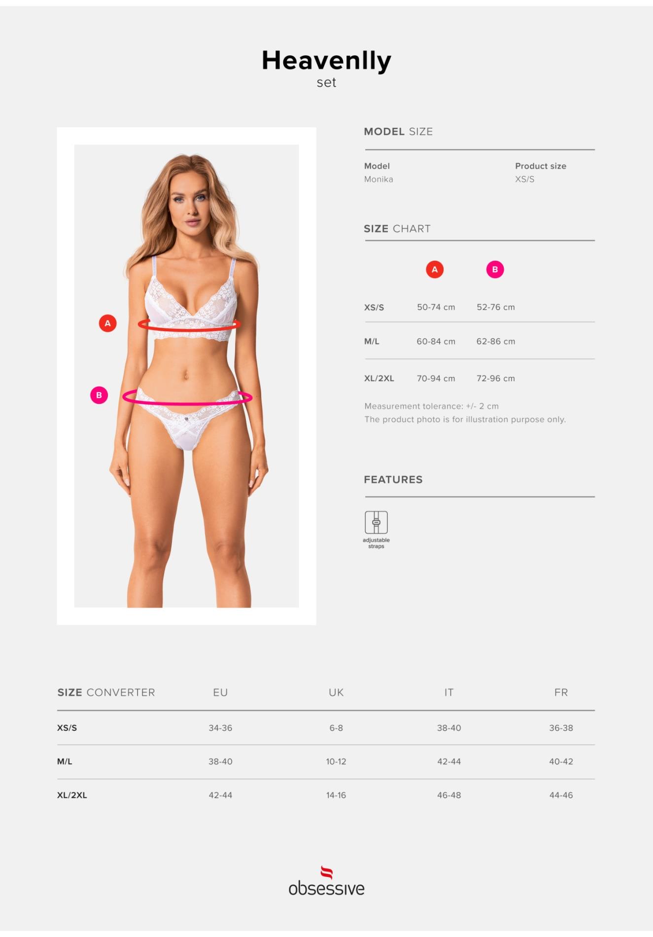 heavenlly komplet 2-częściowy  xl/2xl