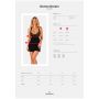 Babydoll Obsessive Donna Dream czarny XS/S z stringami - 8