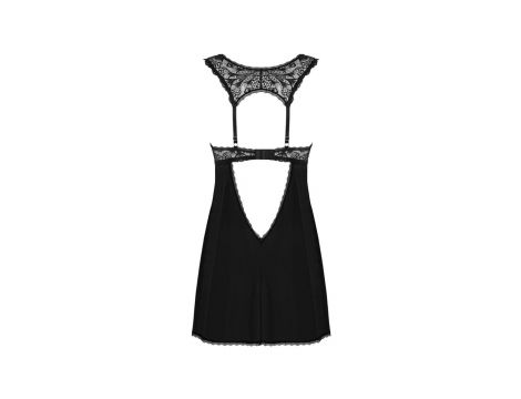 Babydoll Donna Dream z stringami Obsessive czarna XL/2XL - 6