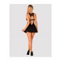Babydoll Donna Dream z stringami Obsessive czarna XL/2XL - 5