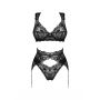 Trzyczęściowy komplet Obsessive Donna Dream czarny XS/S - 6