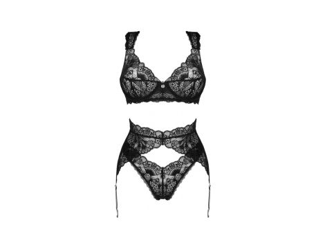 Trzyczęściowy komplet Obsessive Donna Dream czarny M/L - 5