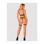 Komplet bielizny Selinne Obsessive trzyczęściowy czarny XL/2XL - 5