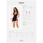 Bellastia koszulka i stringi Obsessive czarne XL/2XL - 8