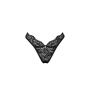 Stringi otwarte koronkowe Obsessive Bellastia czarne XL/2XL - 8