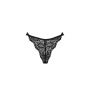 Stringi otwarte koronkowe Obsessive Bellastia czarne XL/2XL - 9