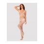 Bodystocking siateczkowy Obsessive G330 biały SML - 4