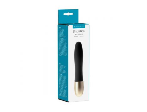 Mini wibrator Discretion Me You Us czarny 8 cm