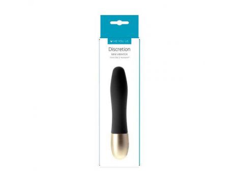 Mini wibrator Discretion Me You Us czarny 8 cm - 3