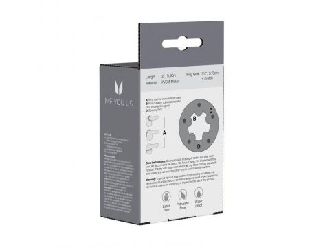 Pierścień erekcyjny magnetyczny Me You Us wodoodporny - 4