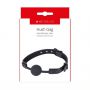Knebel piłkowy silikonowy czarny Me You Us 40mm regulowany - 3