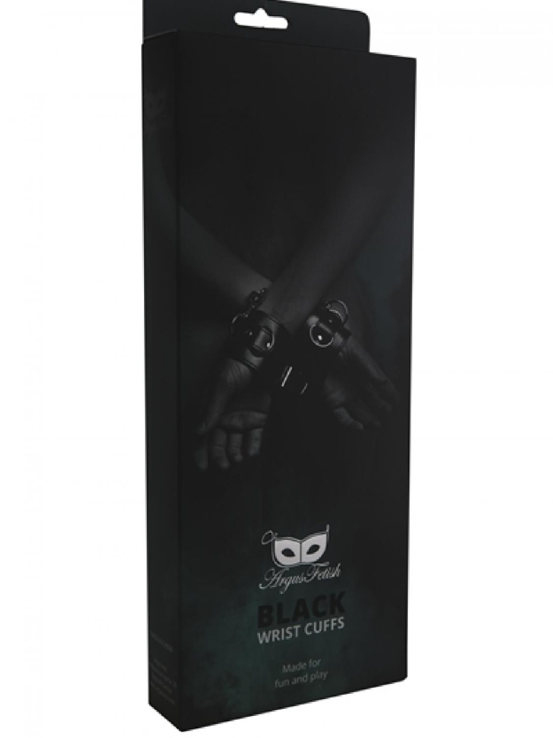 black wrist cuffs