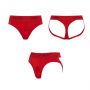 HARNESS LINGERIE HEROINE - XL - RED - 7