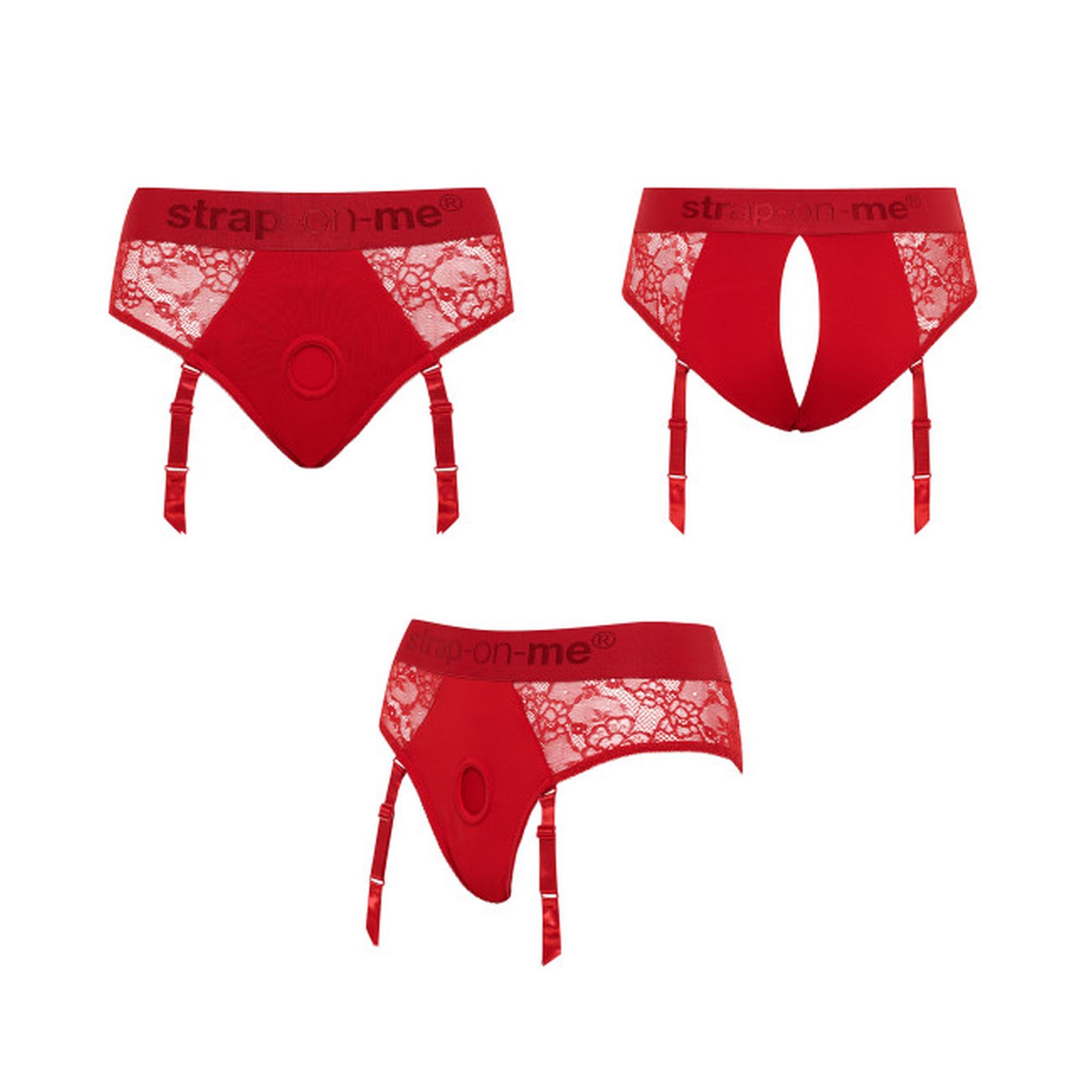 harness lingerie diva - xl - red