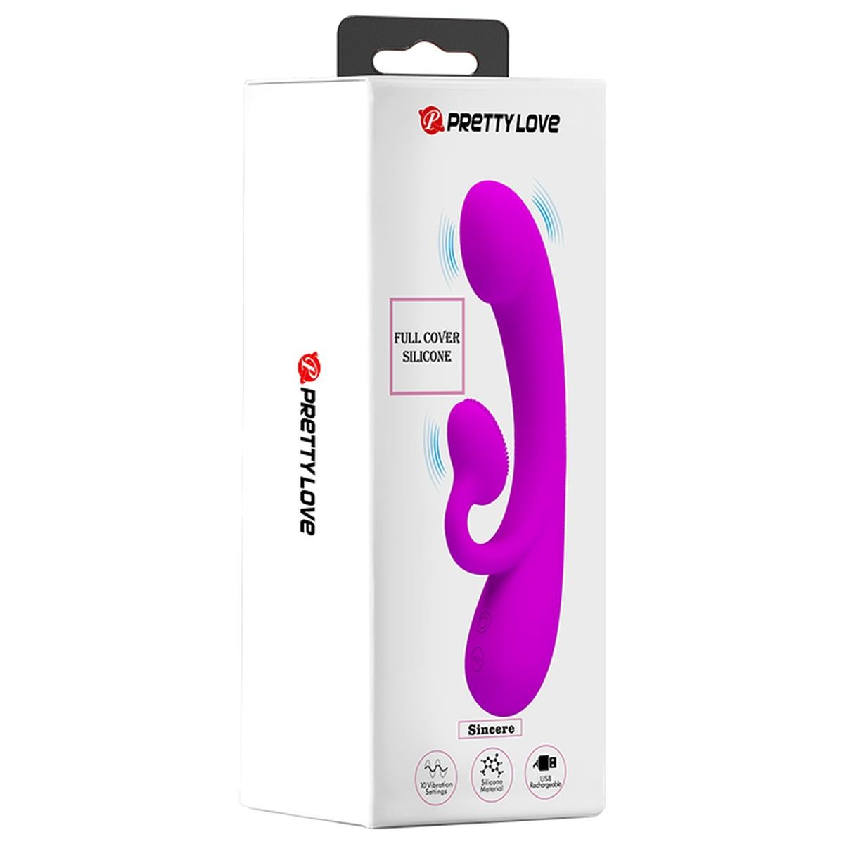 pretty love - full cover silicone, 10 vibration functions