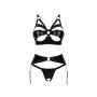 Otwarty komplet bielizny Armares czarny XS/S Obsessive - 6