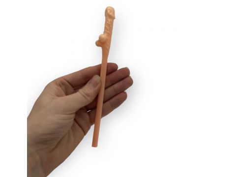 Słomki do picia w kształcie penisa Kinky Pleasure 19 cm 10 sztuk - 4