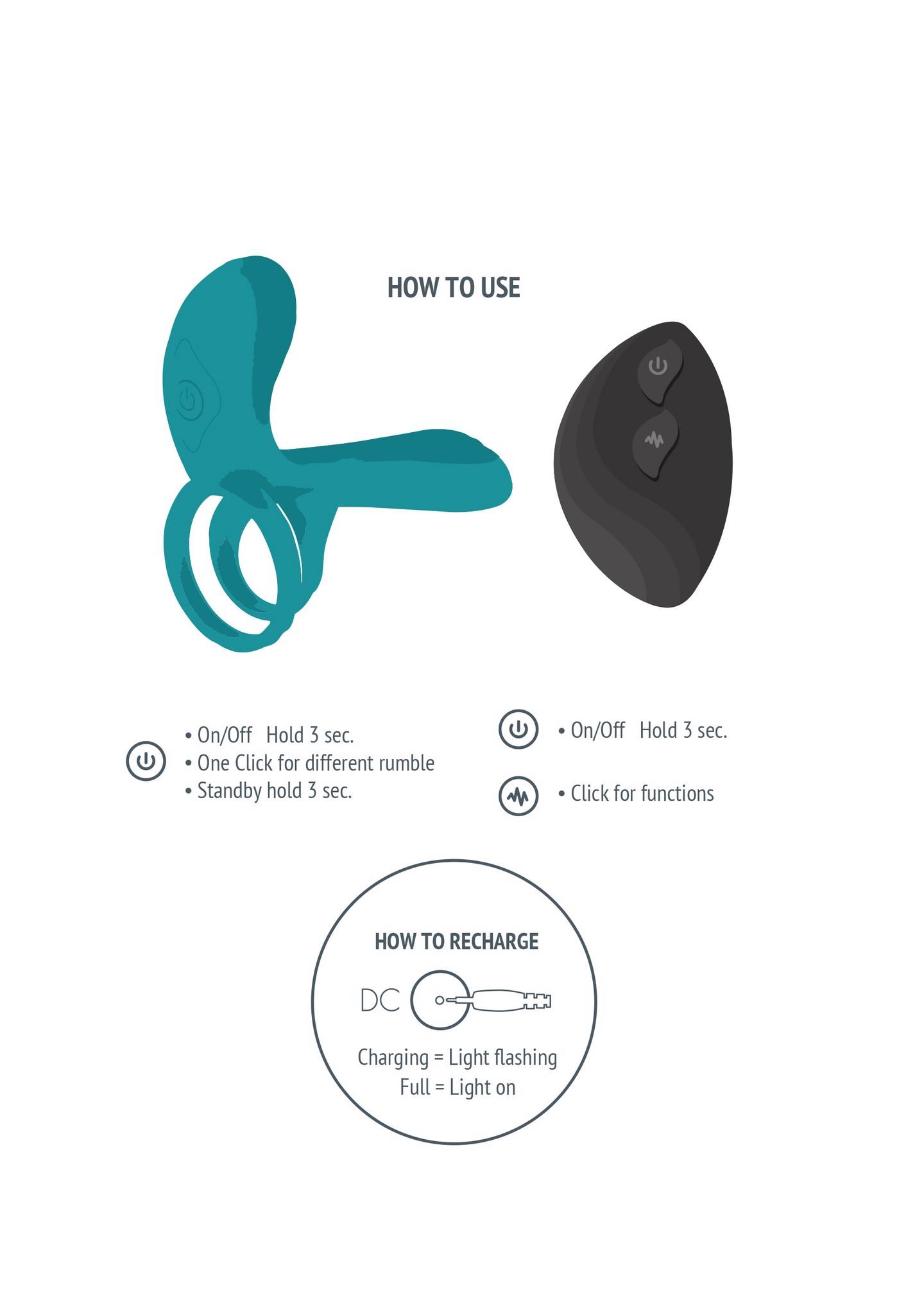 couples vibrator ring green