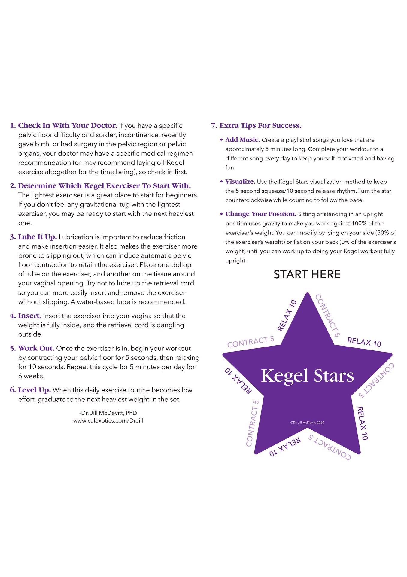 kegel training 2 pcs pink