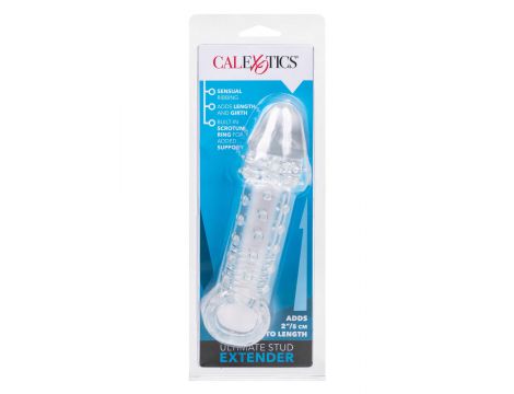 Przedłużka na penisa Ultimate Stud Extender Calexotics przezroczysta 16 cm - 2