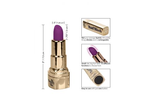 Wibrator szminka Calexotics Bad Bitch złoty USB 7.5 cm - 7