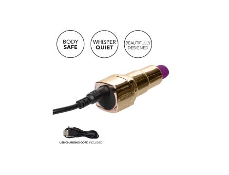 Wibrator szminka Calexotics Bad Bitch złoty USB 7.5 cm - 8