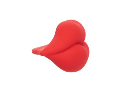 Wibrator mini Muah Calexotics czerwony silikonowy 8.3 cm - 4