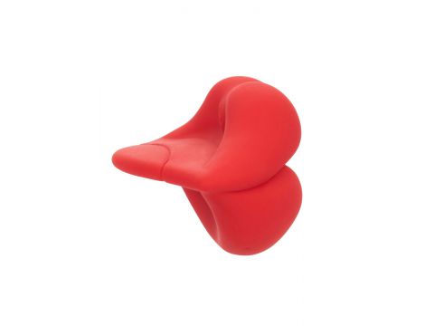 Wibrator mini Muah Calexotics czerwony silikonowy 8.3 cm - 5