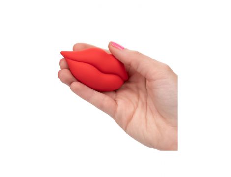 Wibrator mini Muah Calexotics czerwony silikonowy 8.3 cm - 7