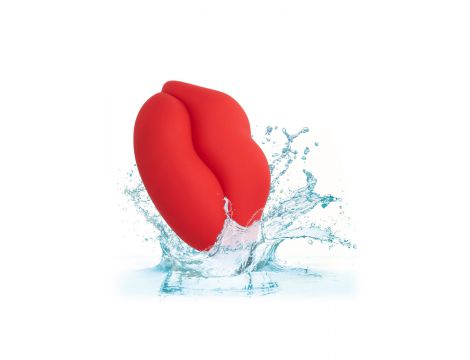 Wibrator mini Muah Calexotics czerwony silikonowy 8.3 cm - 8