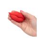 Wibrator mini Muah Calexotics czerwony silikonowy 8.3 cm - 8