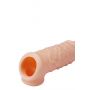 Przedłużka silikonowa RealStuff z paskiem na jądra 14 cm - 5