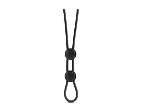 Pierścień erekcyjny Stay Hard Double Loop silikonowy czarny - 2