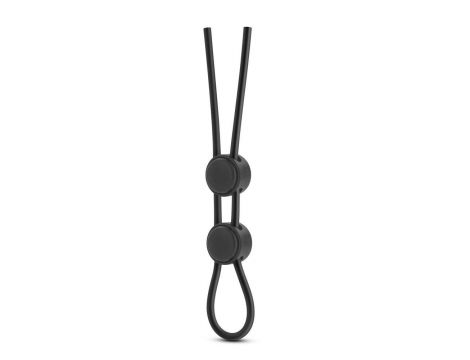 Pierścień erekcyjny Stay Hard Double Loop silikonowy czarny - 3