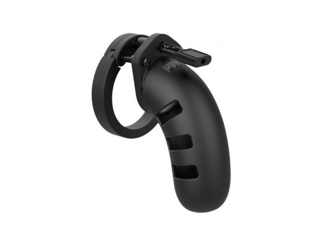 Silikonowy pas cnoty ManCage Model 21 czarny 11 cm - 2