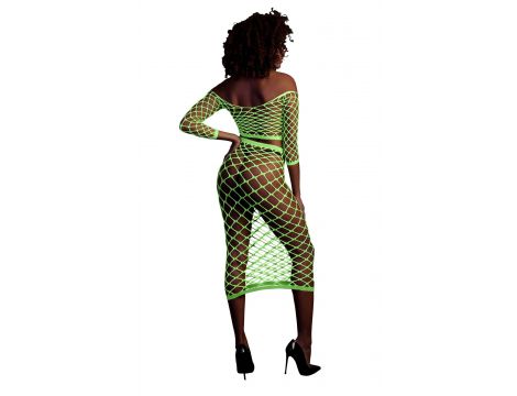 Komplet bielizny Ouch neonowy zielony XS/XL - 2