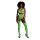 Komplet bielizny Ouch! neonowy zielony crop top pończochy XS/XL