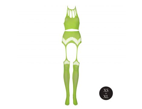 Komplet bielizny Ouch neonowy zielony UV XS/XL - 6