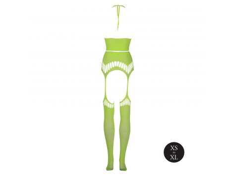 Komplet bielizny Ouch neonowy zielony UV XS/XL - 7
